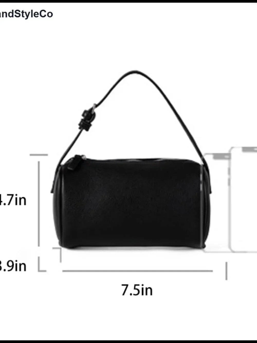 Molodo PU Leather Cylinder Crossbody Bag Women Versatile Handheld Adjustable